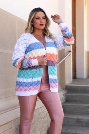 cardigans coloridos